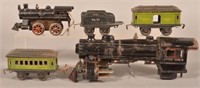 Ives No. 5 Wind-up Passenger Train Set.