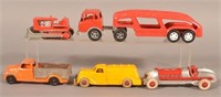 Five Various Hubley Cast Metal Vehicles.