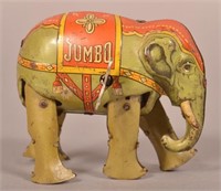 Blomer & Schuler "Jumbo" Tin Litho Wind-up Elephan