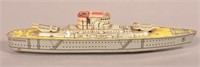 Marx Sparkling Warship USS Washington Tin Friction