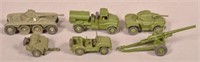 Six Dinky Toys Military Related Toys.