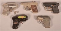 Five Various Cast Metal Cap Pistols.