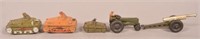 Five Various Auburn Rubber Toy Military Vehicles.
