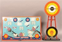 Two Vintage Tin Litho Target Games.