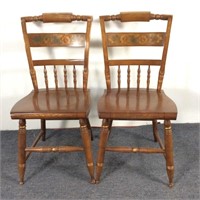 2 Matching Hitchcock Side Chairs