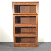 Barrister Style Glass Front Bookcase