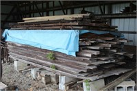Large lot of hard wood slabs