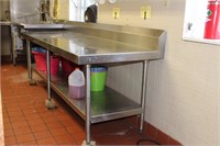 Randell Stainless Table and Shelf