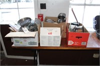 4 boxes of kitchen and cooking items