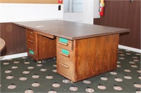 Large, Heavy, Wooden Desk