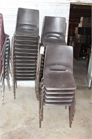 29 Brown Plastic seat chairs