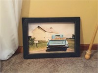 Framed truck print