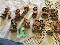 miniatures, wooden anri italy, hummels