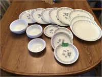 2 patterns corning ware dishes