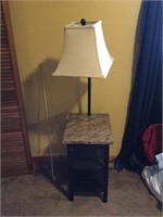 Lamp with table