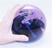 Purple Glass Gazing Ball Approx. 6" Diameter