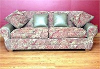 Norwalk Furniture, Leather Accent Sofa