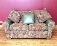 Norwalk Furniture, Leather Accent Love Seat