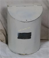 Vintage Metal Flour Bin 16" Tall Missing Knob