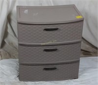 Sterilite 3 Drawer Plastic Storage Bin