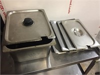 1/2 Size Steam Pan With Lid & 1/3 Pan Lids