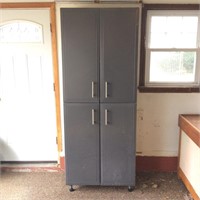 4 Door Grey Shop Cabinet