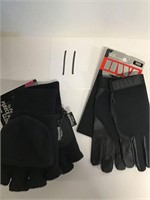 Set of 2 Size M Black Duty Gloves Thinsulate