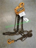 One Ton Manual Chain Hoist with two hooks