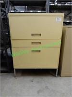 Metal Office Cabinet with Filing System and Pull