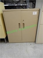 Steelcase Locking Cabinet with Shelves and Key