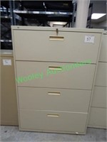 4 Drawer Metal Locking File Cabinet with Key