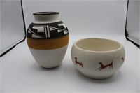 2 pc Indian Pottery. Yaqui