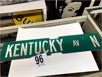 Kentucky Ave. Street Sign (Wall #2)