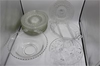 Cut Glass Plates and Serving Dishes