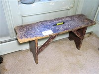 Early Pine Bench, 36" x 11" x 16" H.