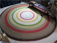 Round Braided Rug, cleaned and stored,