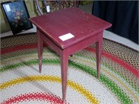 Early Pine Table with red paint