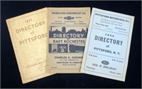 Lot: East Rochester and Pittsford NY Directories