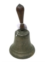 Large Brass School Bell,