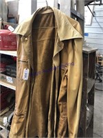 Reversable leather coat,