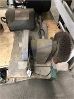 Dayton motor--1/3 HP, grinding stone/wire brush