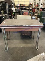 Old kitchen table w/ pull-out leaves, 24 x 40