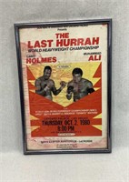 "The Last Hurrah" Muhammad Ali Boxing Poster