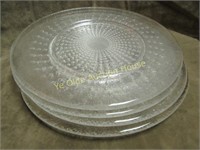 Mid Cetury Modern Design Glass Plate Lot