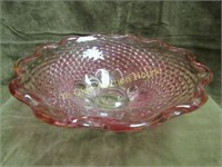 1950's Barovier Toso Italy art glass bowl red