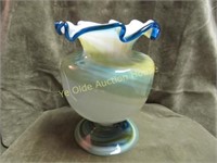 Huge Art Glass Swirled design vase hand made