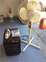 Heater, fan, and iron