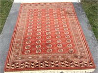 8‘2“ x 11‘4“ Bokhara oriental rug.