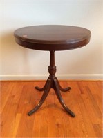 Walnut Round top Pedestal Table