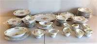 Rose china set, made in occupied Japan,